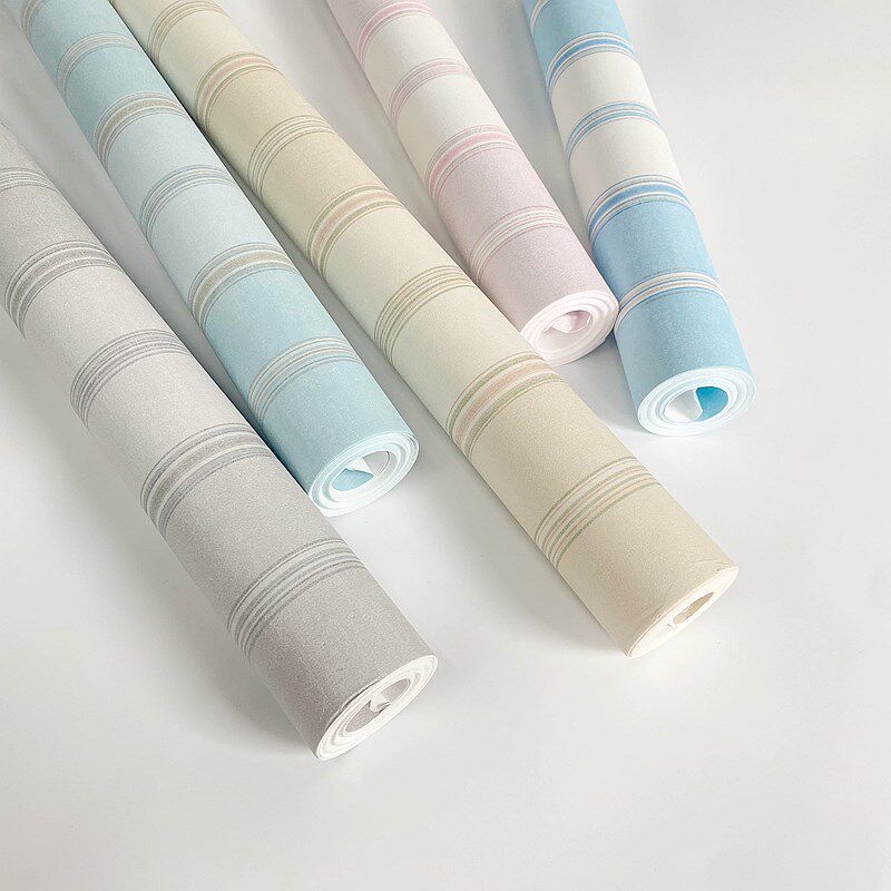 地中海素色无纺墙纸卧室客厅餐厅儿童房公主房电视背景墙装饰壁纸