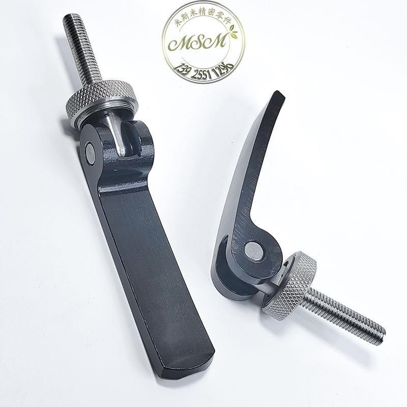 快速夹紧固定环锁紧带把手侧面安装孔夹具止推定T位固定凸轮手柄