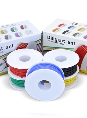 耐高温特软硅胶线05平方075mm16AWGPVC电U线锂电池航模新能