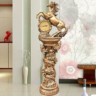 客厅落地钟欧式表装饰摆件家用立式钟表立钟复古地钟大码座钟摆钟