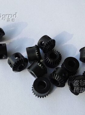 0.5模数锥齿轮伞齿轮碳钢24齿内孔5mm1：1传动加工定制锥齿轮伞轮