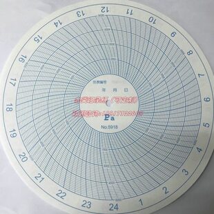 24小时压力仪表记录纸0-6000Pa双面圆盘保压纸测压纸No.5918