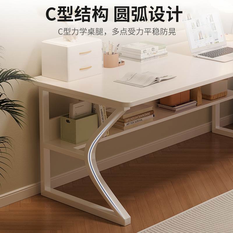 电脑桌台式家用简易书桌学生出租屋学习桌书桌卧室小户型办公桌