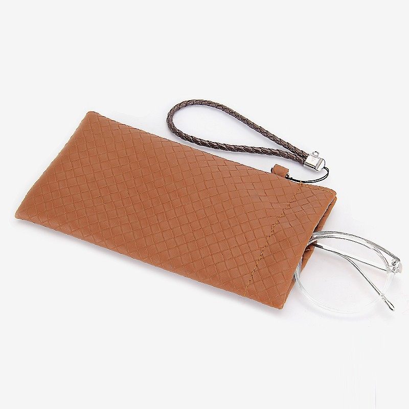 日本眼镜袋男近视便携收纳包复古皮质自动闭合太阳墨镜眼睛袋子女