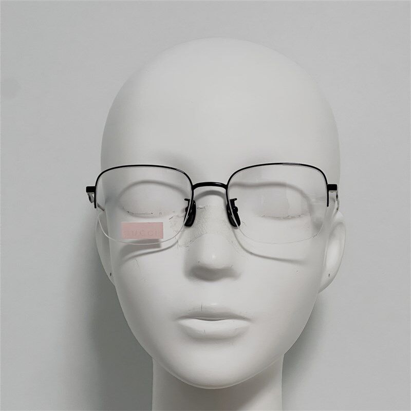 G和G 0868 男女通用真金水镀金属半框眼镜架 装饰镜 23年新款