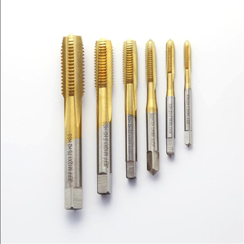 螺丝攻机用镀钛直槽高速不锈钢专用螺丝攻m2m5m6m16m14m8