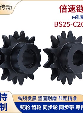 2.5倍速链轮BS25-C208AWESP3.4.5主动轮 C206BC210AC212A倍速链条