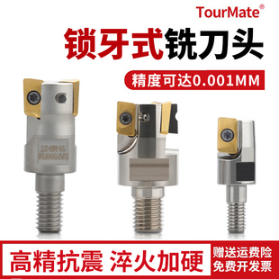 两件式 铣刀头1604数控抗震刀杆1135螺纹刀头 BAP300RBAP400R锁牙式