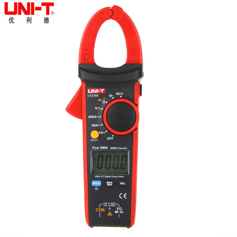 优利德钳表 UT216A/UT216B/UT216C 600A真有效值数字钳形表电流表