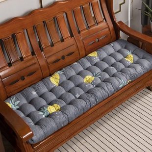 坐垫椅子加厚海绵长木沙发垫子办公室坐三人位座垫四季通用飘窗垫