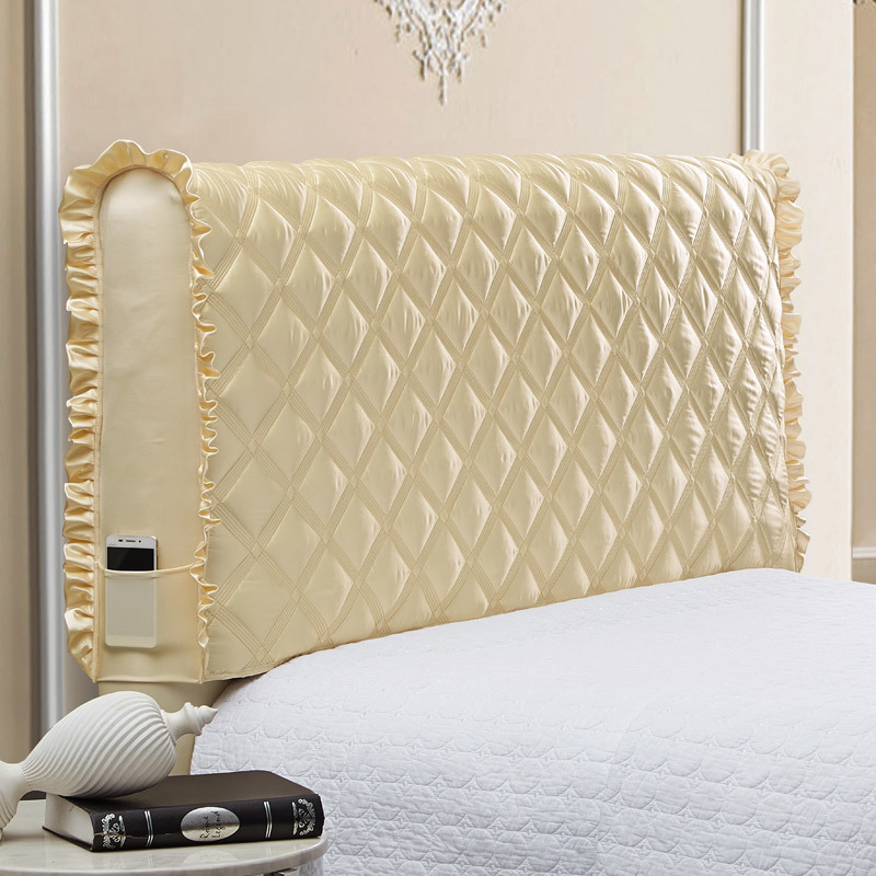 床头罩实木床头套欧式1.5m防尘罩1.8床保护套1米米床全包弧形新品