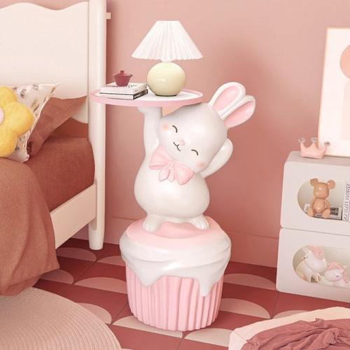 客厅落地摆件大型兔子电视床头柜沙发旁儿童房卧室托盘家居装饰品