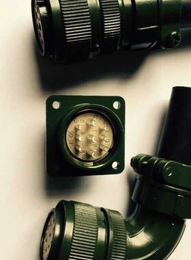 美军标 伺服电机航空插头插座 仿Amphenol MS3108 20-18S 9芯