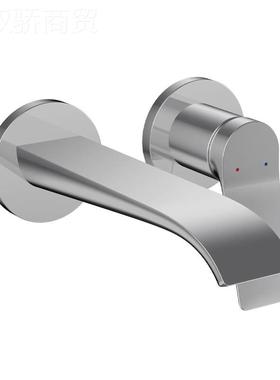 暗装嵌RZX体入墙式预埋隐藏全熔铜一热枪灰色生间洗脸盆冷热水卫