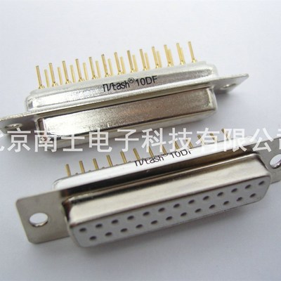 精工南士 镀金 DP25母头 DB25孔 并口 RS232 COM口接头插板焊板式