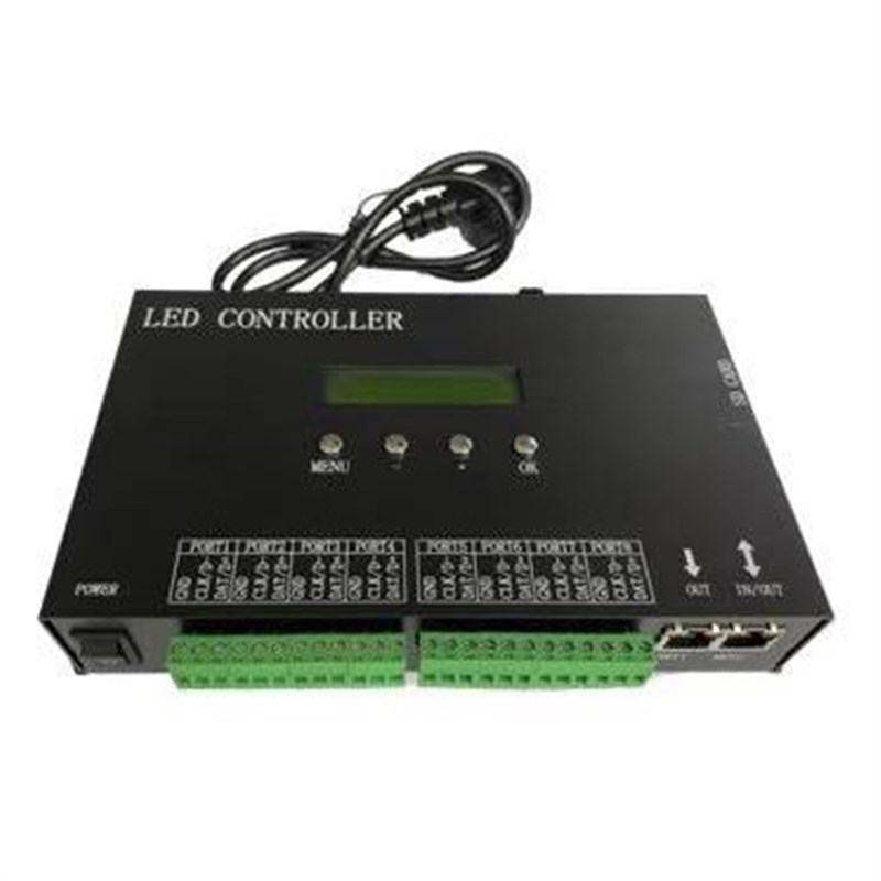 H807SA可连机可脱机编程全彩幻彩灯带LED控制器支持Artnet协议