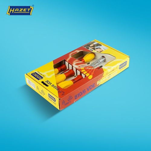 包邮德国HAZET哈蔡特进口绝缘螺丝刀十字一字电工螺丝批套装