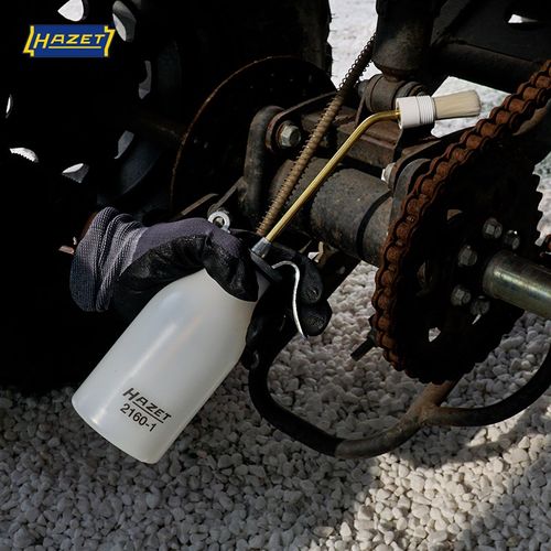 德国进口HAZET汽修工具带毛刷长嘴机油壶0.2升手动润滑油加注器