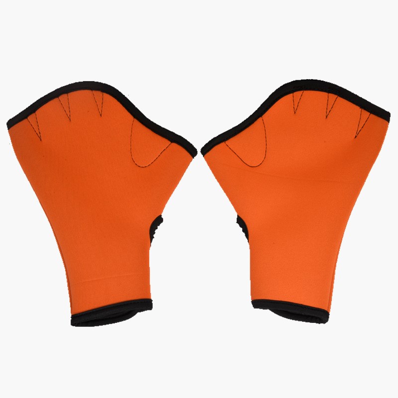 厂家亚马逊火热m潜水料手蹼橡胶游泳手套游泳训练鸭掌划水掌