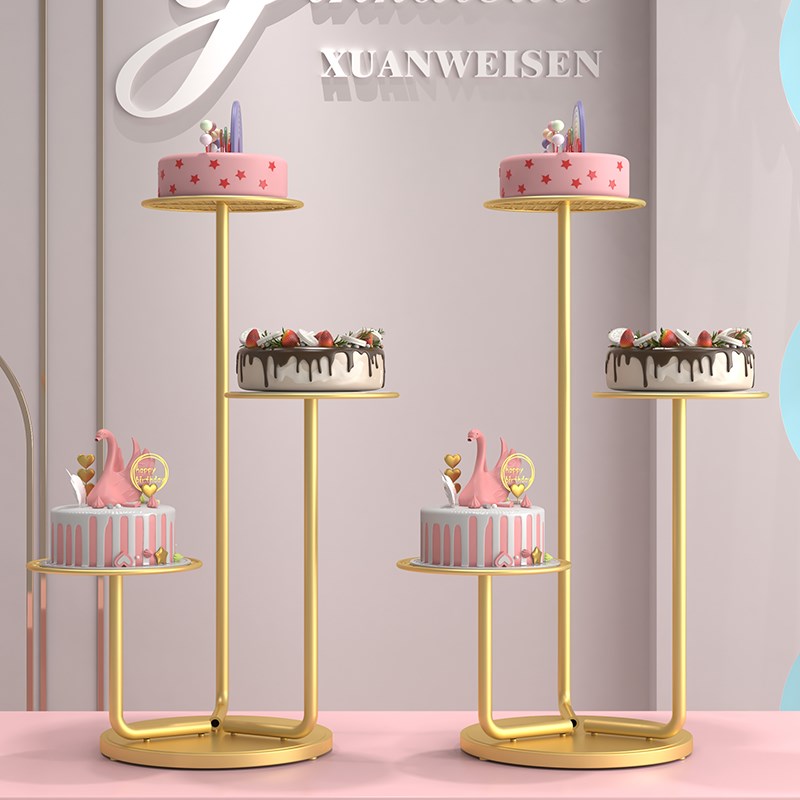 伍度创意欧式蛋糕架子多层三层生日婚庆甜品台展示架拆装2022新款