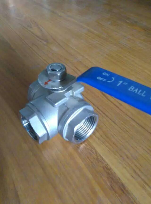 10个包邮304不锈钢三通球阀T型 L型 t型l三通球阀4分DN15 DN20