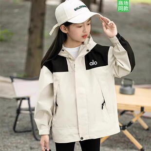 奥莱韩版儿童户外冲锋衣三合一可拆卸男女童2026时尚款中大童外套