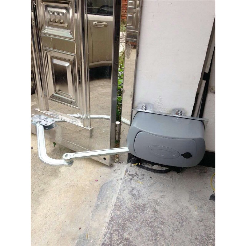 电动开门机无轨门曲臂式自动开门机闭门器90度折臂电机庭院开门机