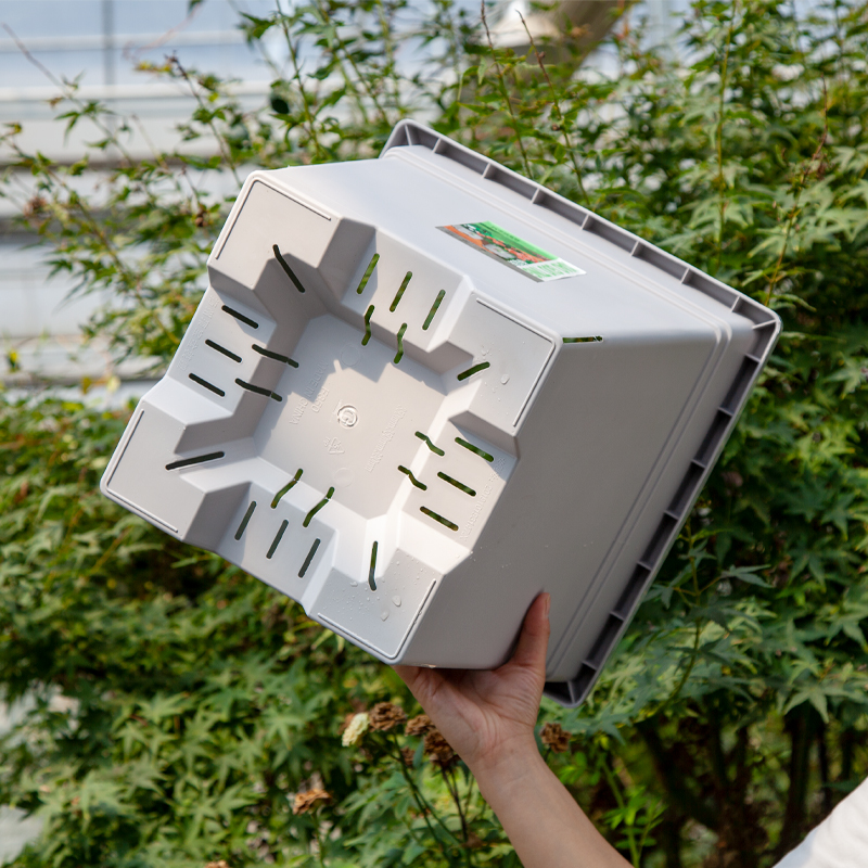 花盆超大号方形控根月季绣球庭院植物种栽树加厚透气排水10加仑盆 - 封面