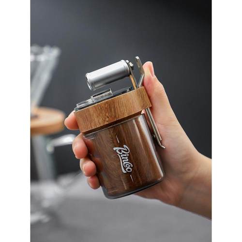 手摇咖啡研磨机小型便携式户外手工咖啡豆研磨机手摇咖啡研磨机