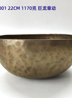 尼泊尔手工老铜钵行星能量音疗钵合金静物摆件明清古典风格