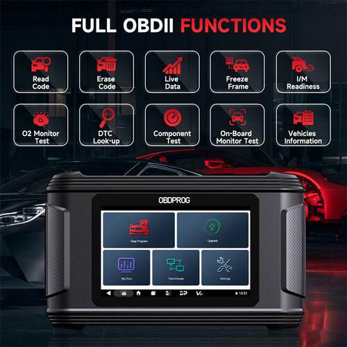 OBDPROG M500里程表校正 机油保养重置工具汽车诊断工具 基础配置