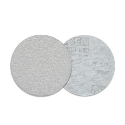 厂家直销RIKEN理研A35PM背绒5寸125MM植绒打磨圆盘砂纸白色拉绒片