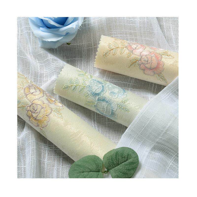 现代简约刺绣无缝墙布客厅卧室电视背景墙壁布天地绣现货零售