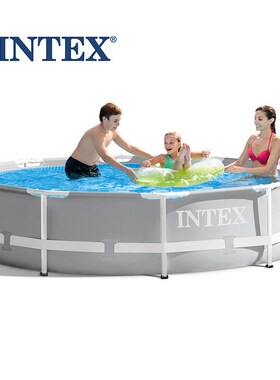 intex 26720 14尺圆形管架水池套装 支架 家庭游泳池