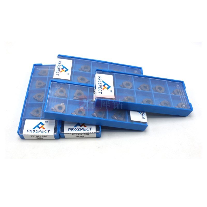 数控三头立装卡簧槽刀片浅槽切槽刀片TGF32R 0.5/1.2/1.9mm P6205