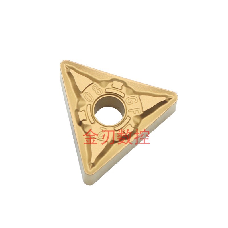 三角形数控车刀片TNMG160404 160408-GF外圆刀粒45#钢A3调质锻打