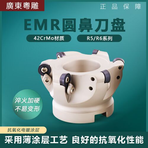 EMR R5 R6铣刀盘 CNC 圆鼻铣刀盘快速开粗面铣刀盘BT40数控飞刀盘