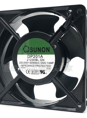 SUNON DP201A 2123HBL.GN 220-240V 0.125/0.11AMP 轴流风机风扇