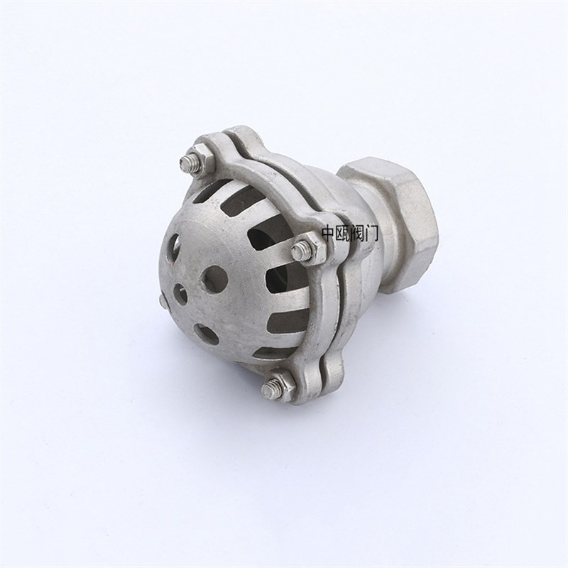 304不锈钢丝扣底阀水泵吸水底阀H12W升降式井底阀止回阀法兰底阀