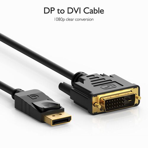 Displayport转DVI转换线 接电脑 显示器大DP公转DVI公转接头1.8米