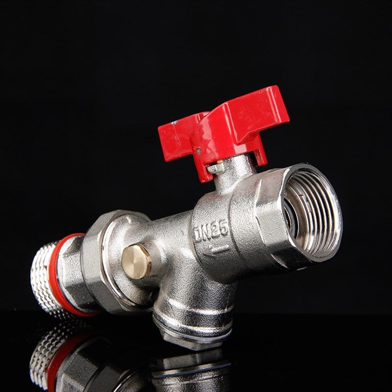 富华内外丝过滤器活接球阀 带压力表 暖气阀 分水器配件