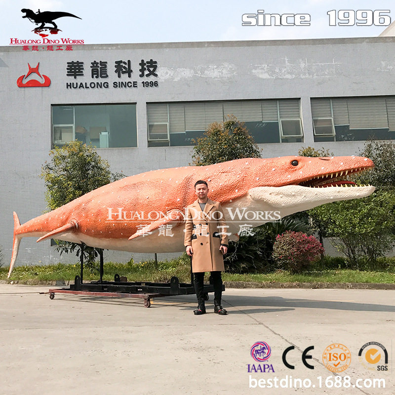 自贡华龙艺术设计 仿真动物鲸鱼鲨鱼模型真实机械鱼海洋世界