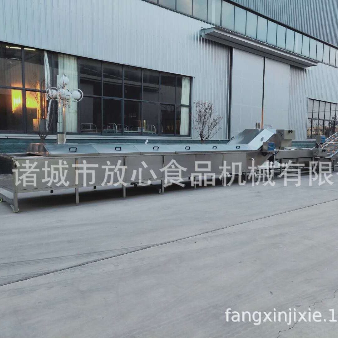 大型漂烫蒸煮机 全自动高效蛤蜊肉预煮机 放心牌大虾蒸煮生产线