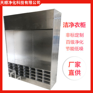 洁净衣柜无尘服棚储衣柜FFU过滤垂帘门百级尘车间设备无洁净衣柜