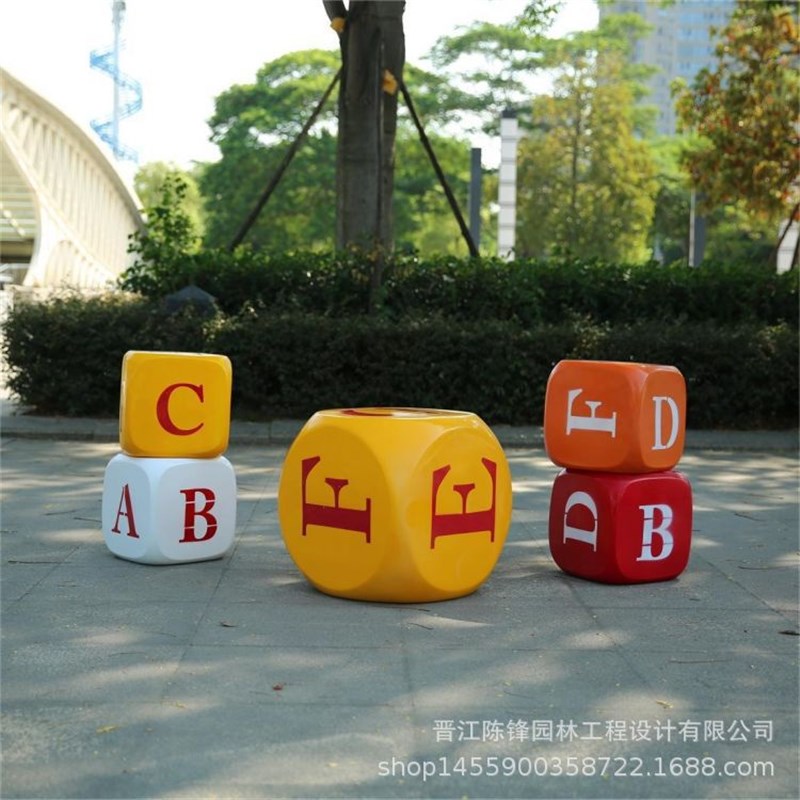 树脂骰子模型装饰抽奖中秋博饼道具商场美陈万圣节超大摆件儿童节