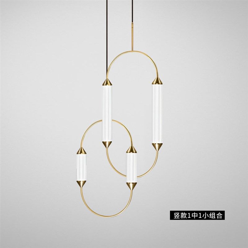 现代简约餐桌组合轻奢设计师样板房餐厅书房吧台卧室床头极简吊灯