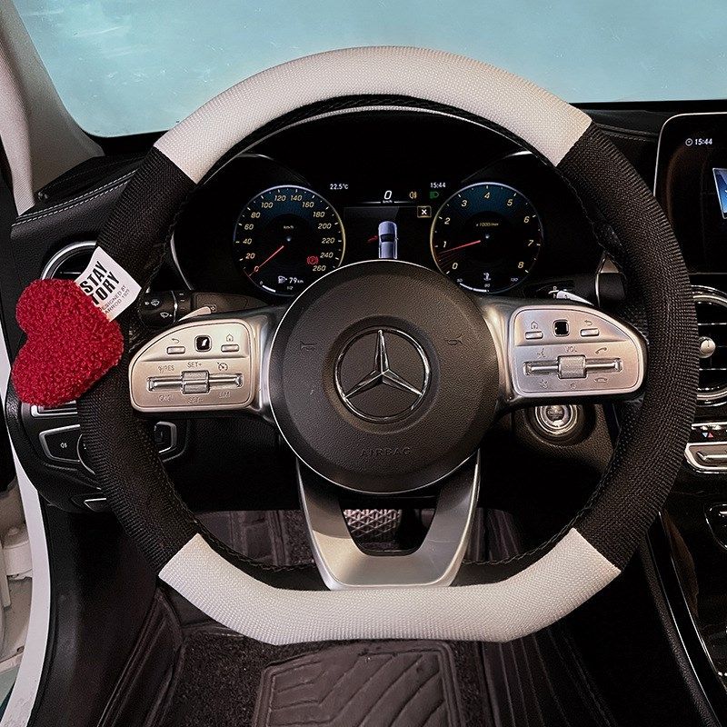 汽车坐垫夏季凉垫女士爱心泡芙四季通用透气后排单片车载座椅套