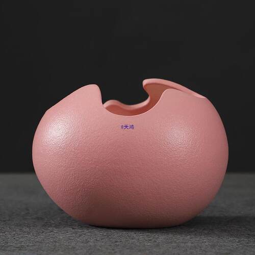 蛋壳客厅陶瓷水培花瓶盆桌面花器小清新摆件室内绿萝铜钱草容器