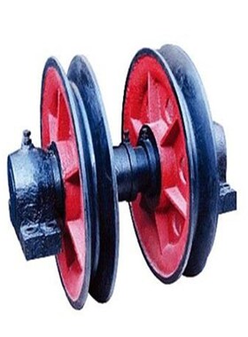 煤矿竖井和斜井提升 承托提升钢丝绳 TZD系列铸钢提升天轮