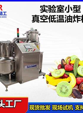 VF果蔬脆真空低温油炸设备平菇鹿茸菇油炸脱油一体机实验室油炸机
